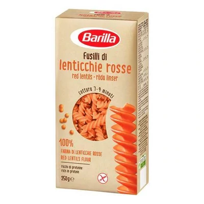 Barilla Fusilli di Lenticchie Rosse - Gluténmentes vöröslencsés tészta 250g