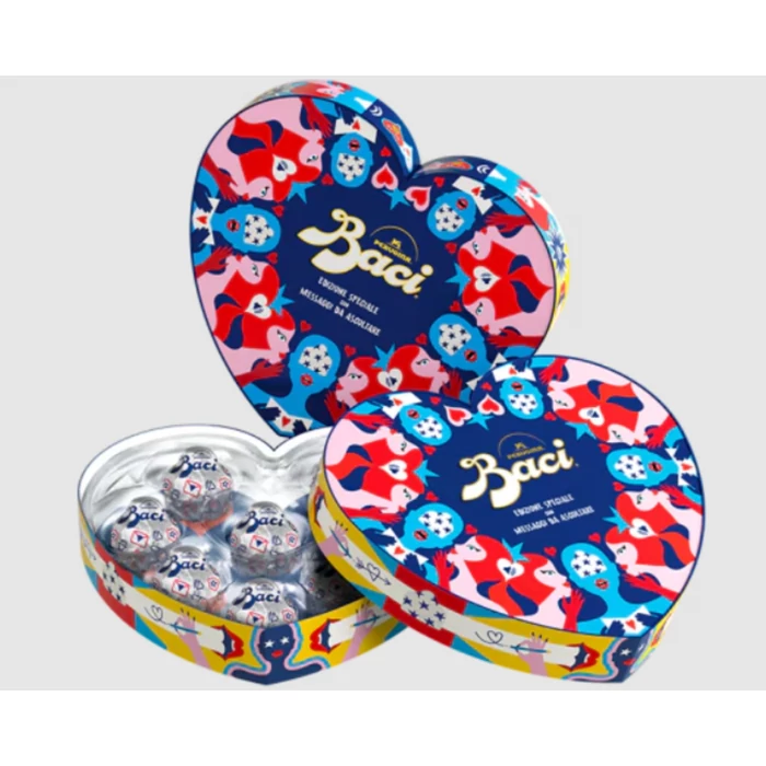 Baci Perugina Scatola Cuore Senti l’Amore - Extra étcsokoládé praliné mogyoróval töltve 100g