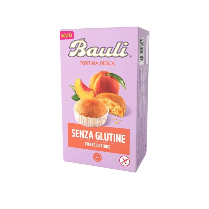 Bauli Tortina Pesca  140g - Gluténmentes barackos tortácska