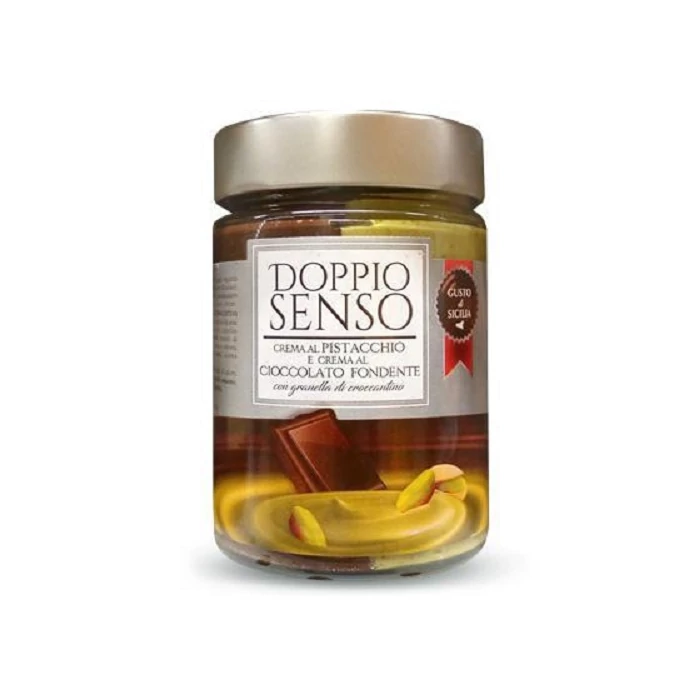 Doppio Senso Crema Pistacchio e Cioccolato Fondente 330g