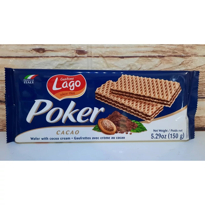 Gastone Lago Poker Cacao Wafer 150g