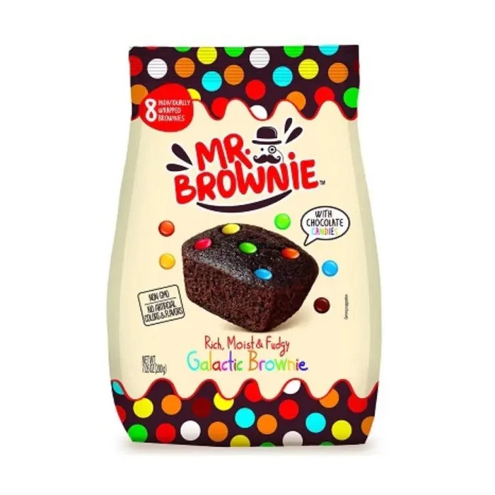 Mr. Brownie tejcsokoládés drazséval 8x25 g (200 g)