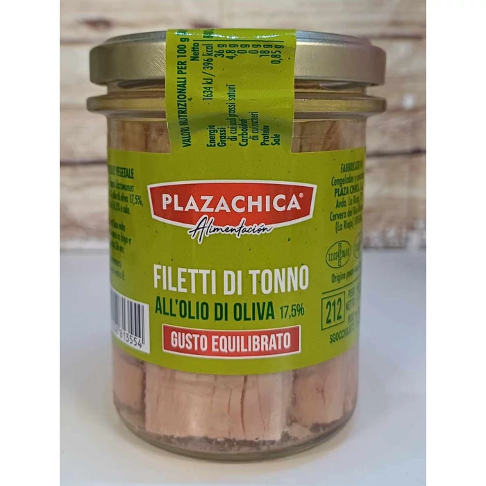 Plazachica Filetti di Tonno - Tonhalfilé olívaolajban 190gr