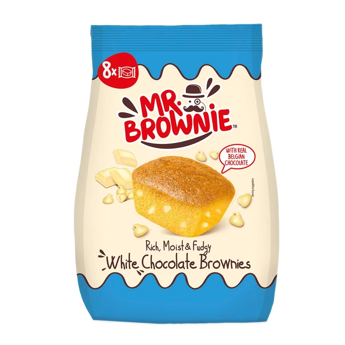 Mr. Brownie white chocolate brownie 8x25 g (200 g)