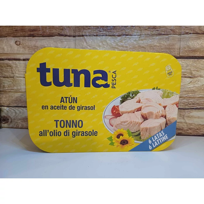 Tuna Pesca Tonno all' olilo di girasole - Tonhalkonzerv 6x70g