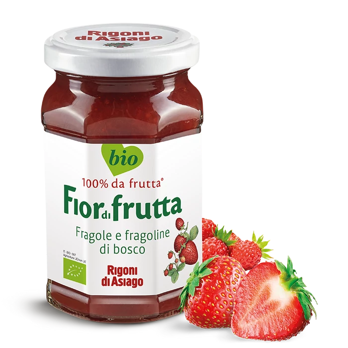 Rigoni Fior di Frutta Fragole e Fragoline di Bosco - Eper és Erdei szamóca 330g