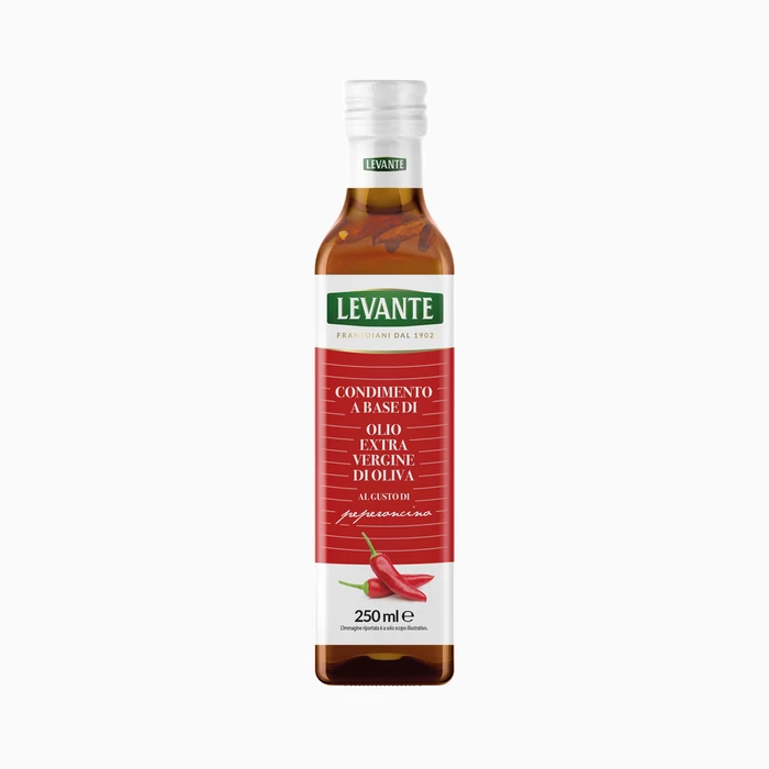 Levante extra vergine di oliva Condimento al Peperoncino 250ml