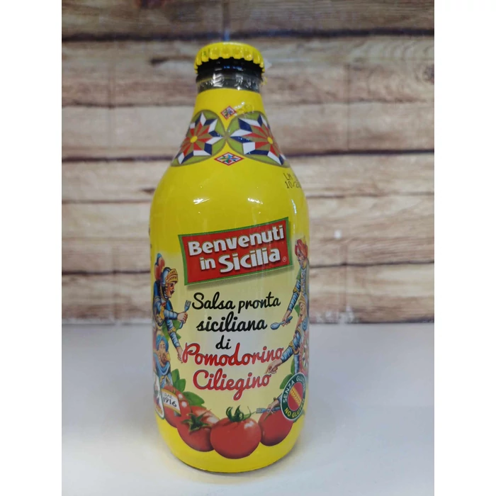 Benvenuti in Sicilia Salsa pronta siciliana di Pomodorino Ciliegino 330g