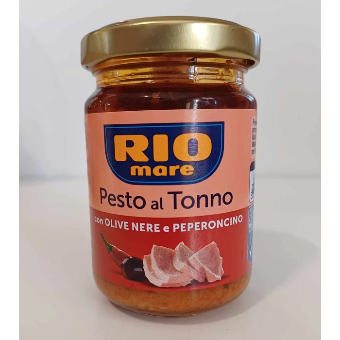 Rio Mare Pesto al Tonno - Fekete olívabogyóval és paprikával 130g