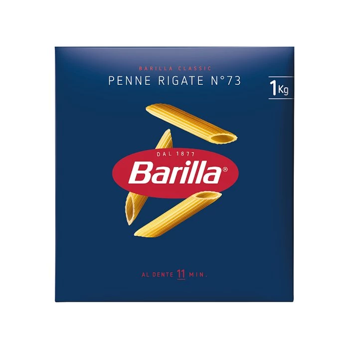 Barilla Penne Rigate tészta 1kg