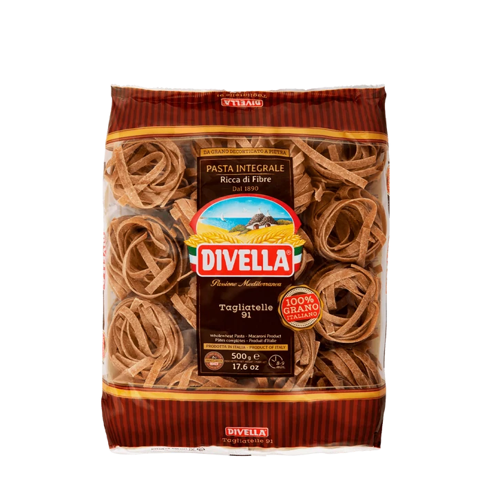 Divella Tagliatelle 91 Pasta Integrale teljes kiörlésű tészta 500g 
