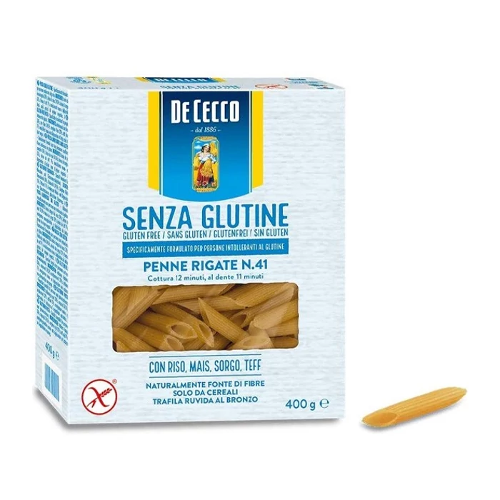 De Cecco Penne Rigate N.41 Senza Glutine - Gluténmentes penne tészta 400g